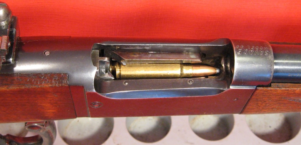 Cartridges held in rotary magazine of Model 99EG