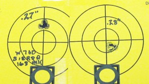 Two groups using Sierra 168-gr match bullets