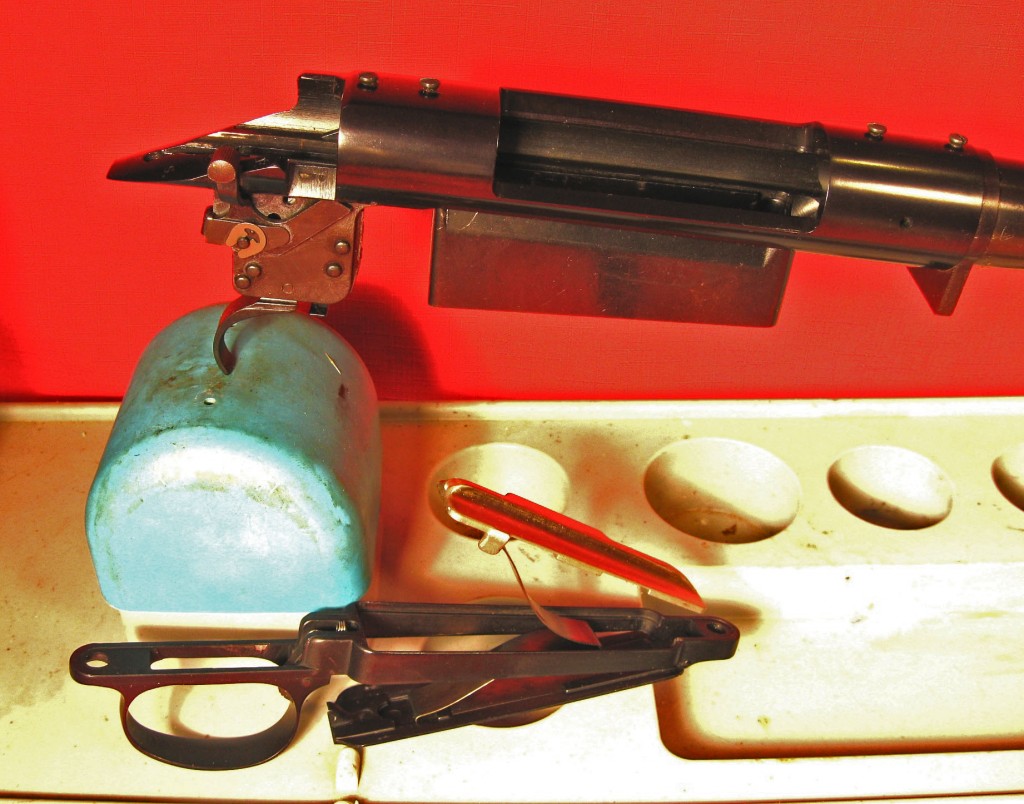 Model 700 action, with trigger and bottom metal