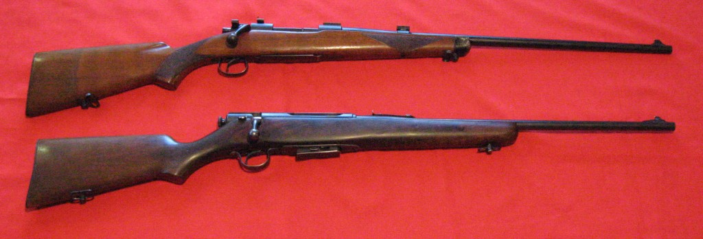Upper: Winchester Model 54. Lower: Savage Super Sporter